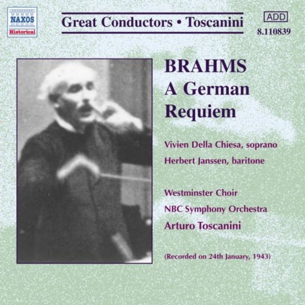 Brahms - A German Requiem (sung in English, recorded 1943) | Naxos - Historical 8110839