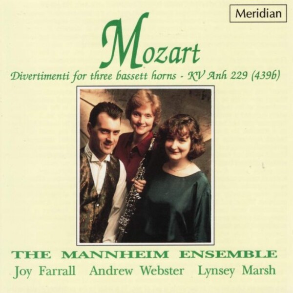 Mozart - Divertimenti for 3 Basset Horns | Meridian CDE84267