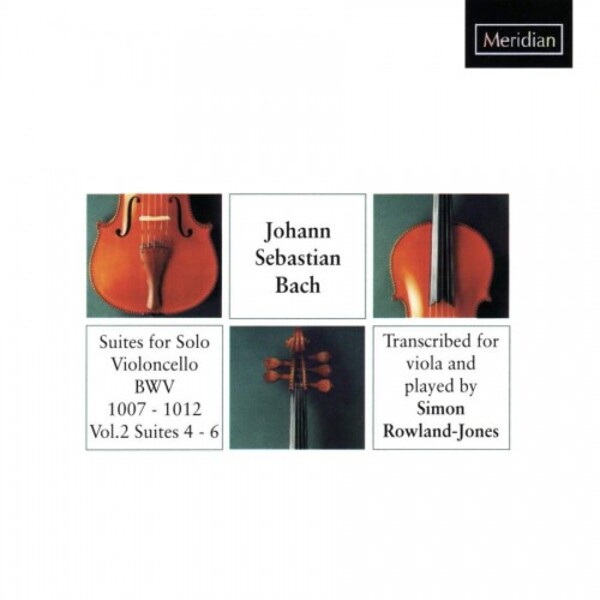 JS Bach - Cello Suites (arr. for Viola) Vol.2 | Meridian CDE84324