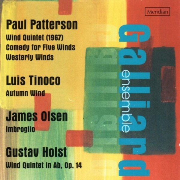 Patterson, Tinoco, Olsen & Holst - Music for Wind Quintet | Meridian CDE84429