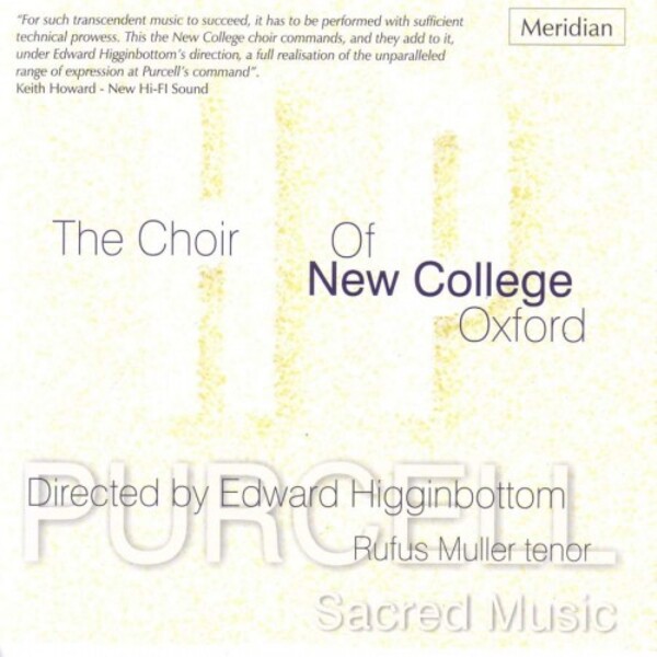 Purcell - Sacred Music | Meridian CDE84432