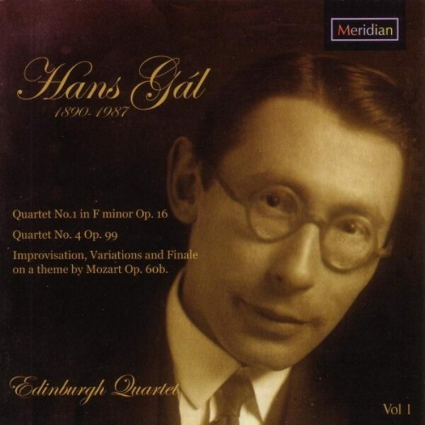Gal - String Quartets 1 & 4, Improvisation, Variations & Finale on a Theme by Mozart