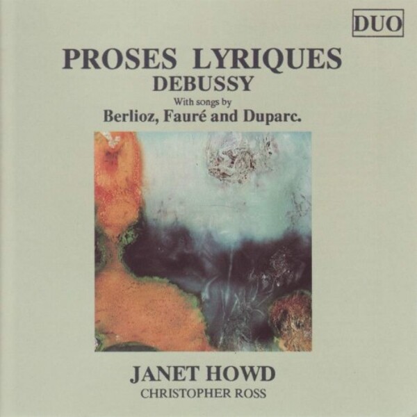 Proses lyriques: Songs by Debussy, Berlioz, Faure & Duparc | Meridian DUOCD89005