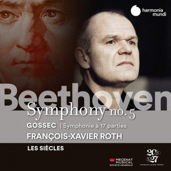 Beethoven - Symphony no.5; Gossec - Symphonie a 17 parties | Harmonia Mundi HMM902423