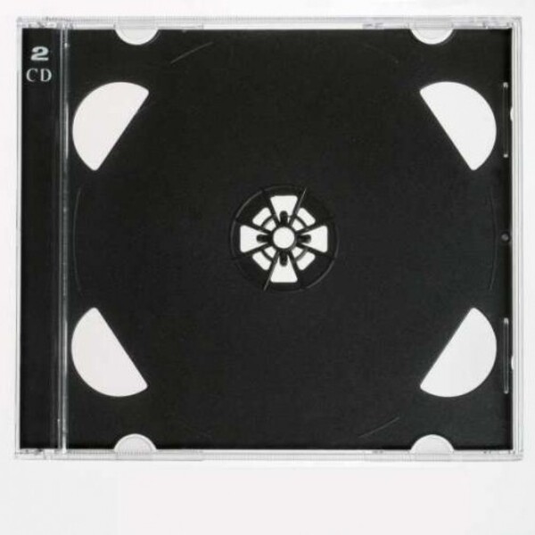 Slim Double Jewel Case (black tray)