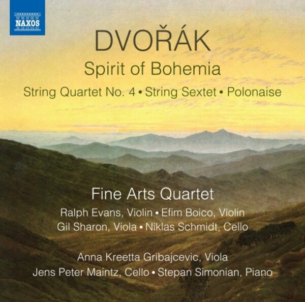Dvorak - Spirit of Bohemia: String Quartet no.4, String Sextet, Polonaise | Naxos 8574205