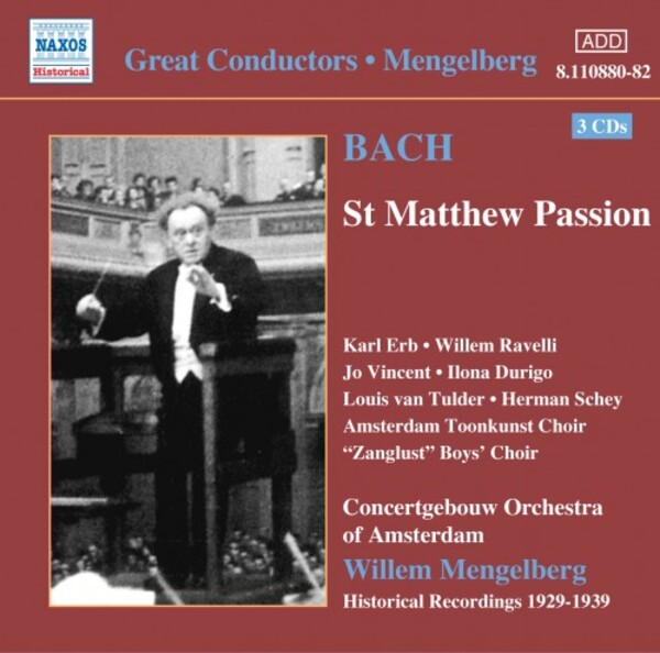 Bach - St Matthew Passion (abridged), Suites & Concerto for 2 Violins | Naxos - Historical 811088082