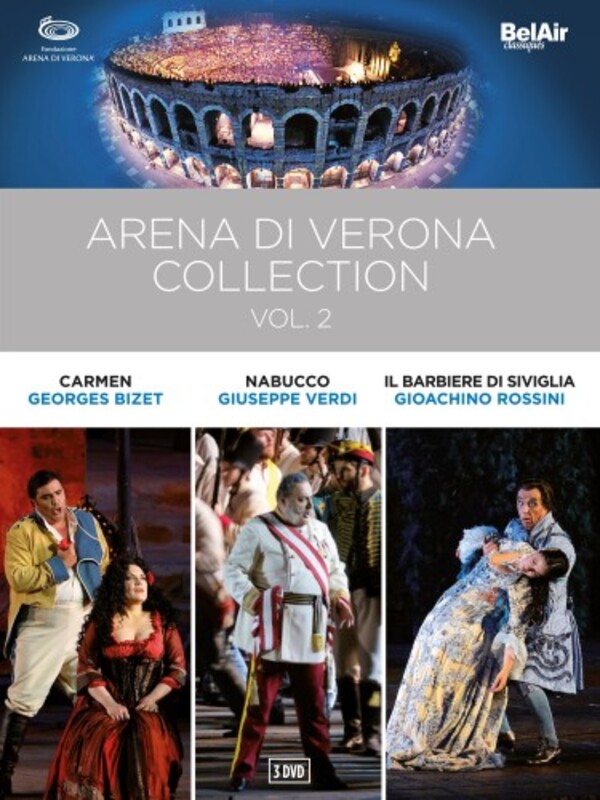 Arena di Verona Collection Vol.2: Carmen, Nabucco, Il barbiere di Siviglia (DVD) | Bel Air BAC623