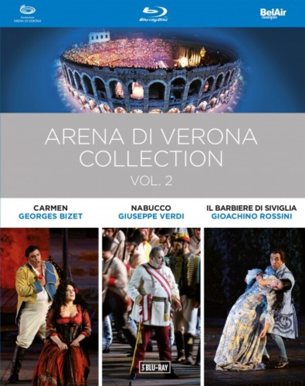 Arena di Verona Collection Vol.2: Carmen, Nabucco, Il barbiere di Siviglia (Blu-ray) | Bel Air BAC624