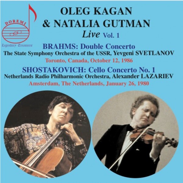 Oleg Kagan & Natalia Gutman Live Vol.1: Brahms & Shostakovich | Doremi DHR8120