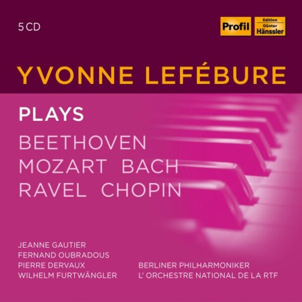 Yvonne Lefebure plays Beethoven, Mozart, Bach, Ravel, Chopin | Haenssler Profil PH21041