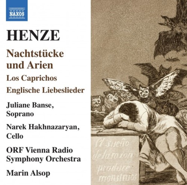 Henze - Nachtstucke und Arien, Los Caprichos, Englische Liebeslieder | Naxos 8574181