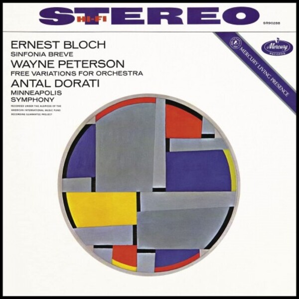 Bloch - Sinfonia breve; Peterson - Free Variations (Vinyl LP)