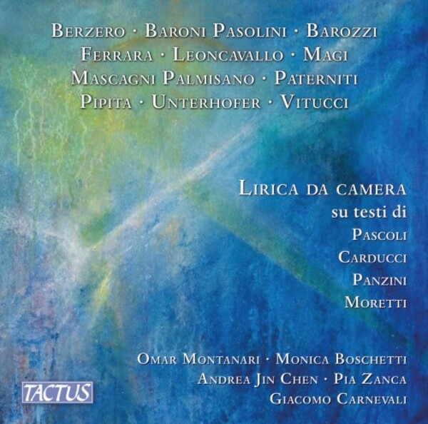 Chamber Songs on Texts by Pascoli, Carducci, Panzini & Moretti