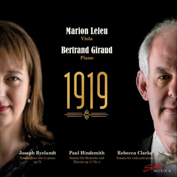 1919: Viola Sonatas by Ryelandt, Hindemith & Clarke