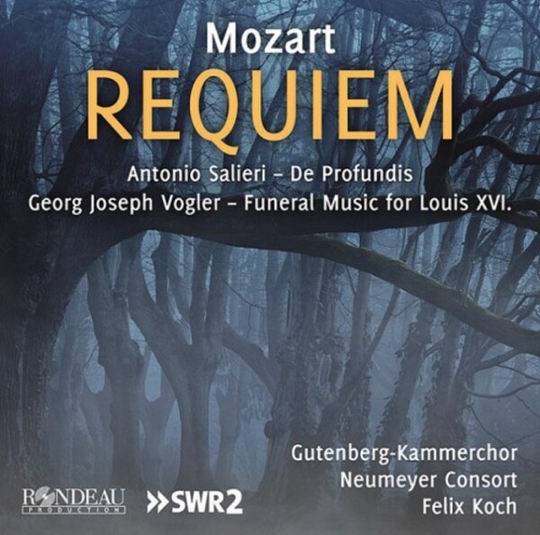 Mozart - Requiem; Salieri - De profundis; Vogler - Funeral Music | Rondeau ROP6211
