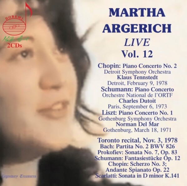 Martha Argerich Live Vol.12: Piano Concertos & Toronto Recital