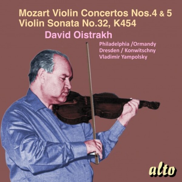 Mozart - Violin Concertos 4 & 5, Violin Sonata K454 | Alto ALC1456