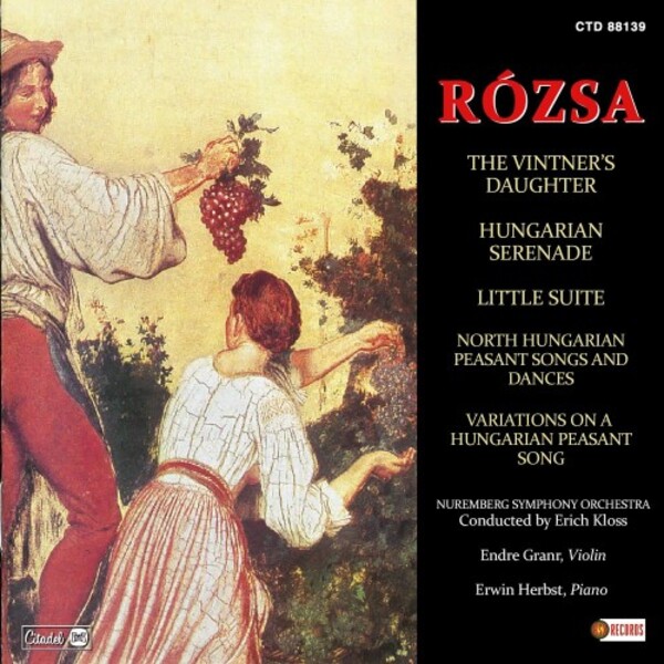 Rozsa - The Vintners Daughter & Other Suites | Planetworks CTD88139