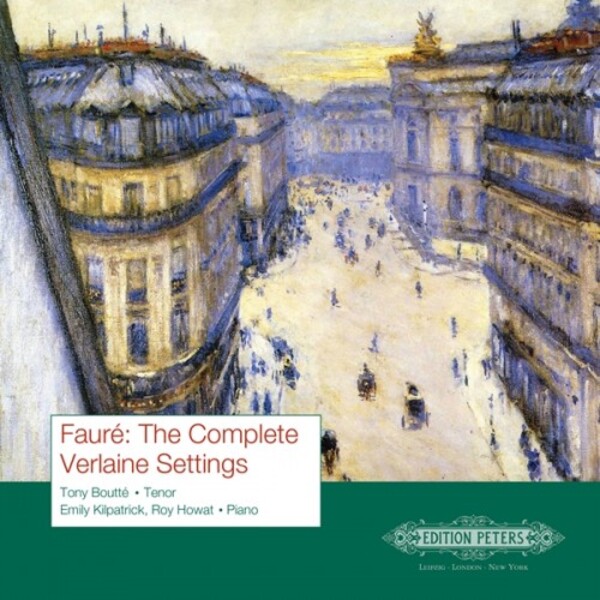 Faure - The Complete Verlaine Settings | Edition Peters Sounds EPS004
