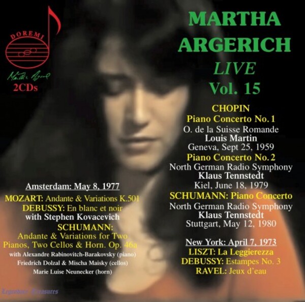 Martha Argerich Live Vol.15: Piano Concertos & Recitals | Doremi DHR82056