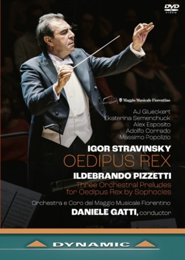 Stravinsky - Oedipus rex; Pizzetti - 3 Preludes for Oedipus rex (DVD) | Dynamic 37981
