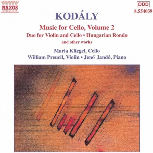 Kodaly - Music For Cello vol. 2 | Naxos 8554039