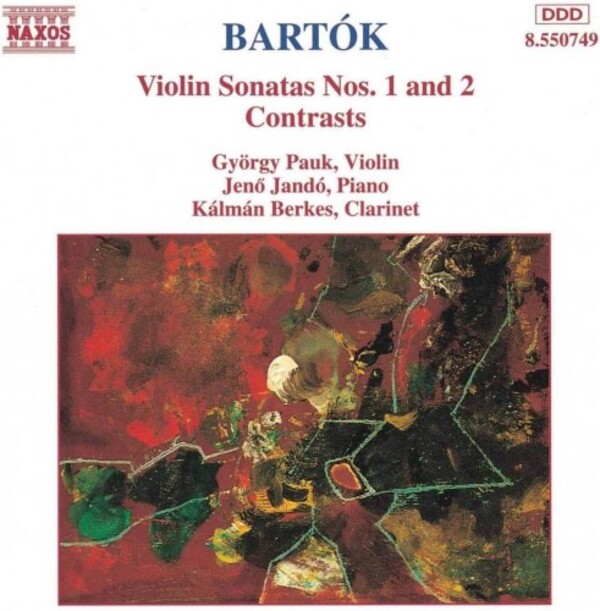 Bartok - Violin Sonatas Nos.1 & 2 | Naxos 8550749