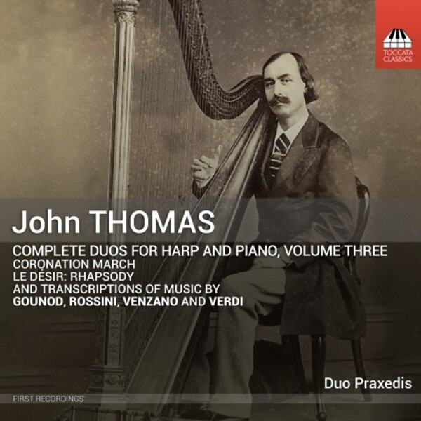 John Thomas - Complete Duos for Harp and Piano Vol.3 | Toccata Classics TOCC0578