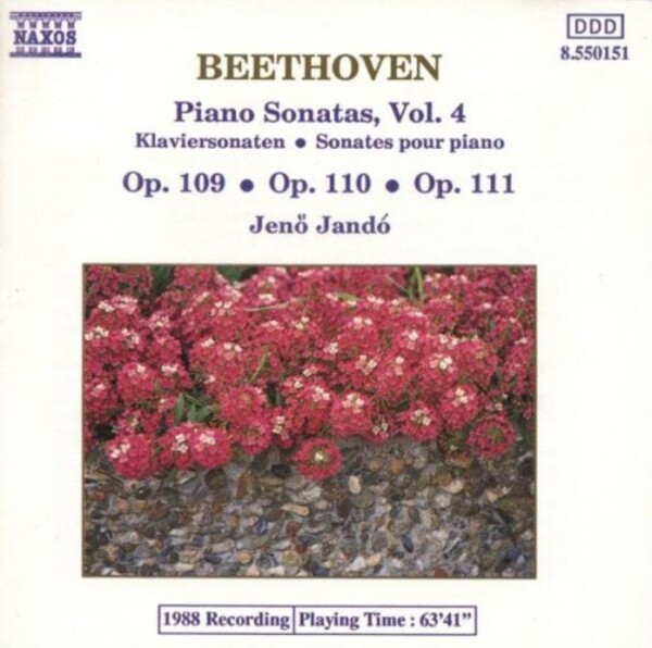 Beethoven, Jen� Jand� - Piano Sonatas, Vol. 4 (USED) | Naxos 8550151