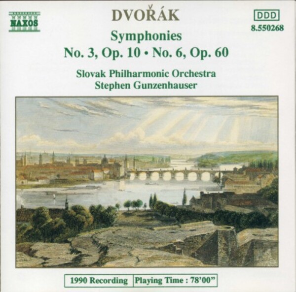 Dvorak, Slovak Philharmonic Orchestra, Stephen Gunzenhauser - Symphonies No. 3, Op. 10 � No. 6, Op. 60 (USED)