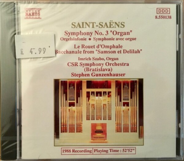 Saint-Sa�ns - Symphony No.3 (USED) | Naxos 8550138