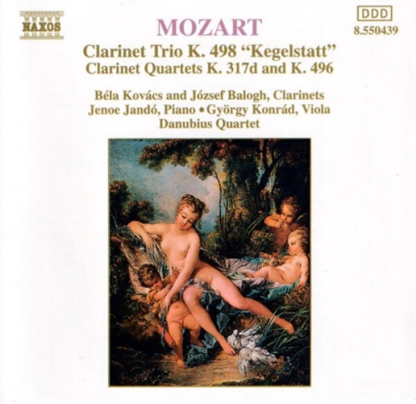 Mozart -  Clarinet Trio - Kegelstatt, Clarinet Quartets (USED)