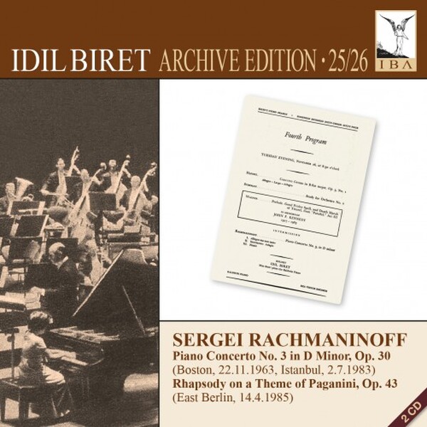 Idil Biret Archive Edition Vol.25-26 - Rachmaninov: Piano Concerto no.3, Paganini Rhapsody