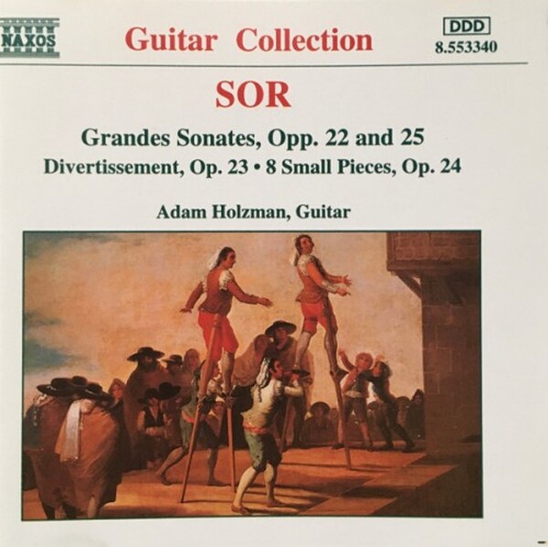 Sor - Grandes Sonates, Divertissement, Petites Pieces (USED) | Naxos 8553340 Sor - Grandes Sonates, Divertissement, Petites Pieces (USED) | Naxos 8553340