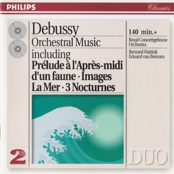 Debussy Orchestral Music including Pr�lude � l Apr�s-midi d un faune & Images & La Mer & 3 Nocturnes (USED)