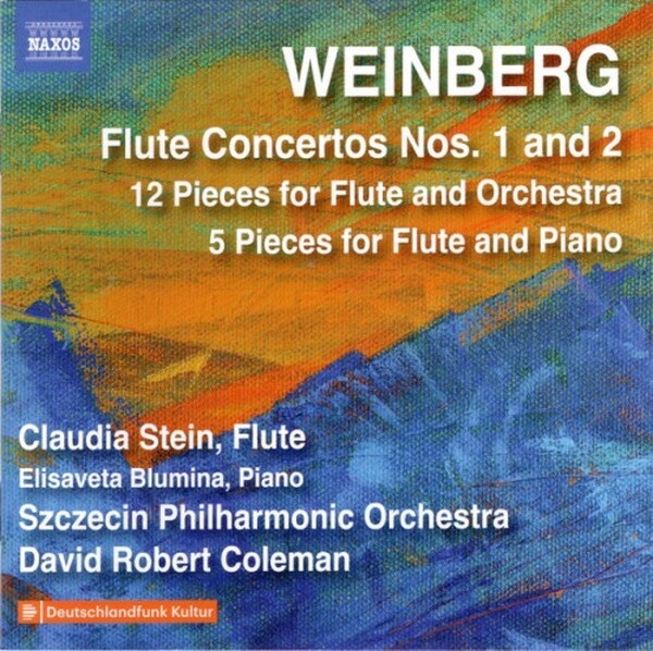 Weinberg - Flute Concertos 1 & 2, 12 Pieces for Flute & Orchestra, 5 Pieces for Flute & Piano (USED)