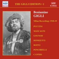 Gigli Edition vol.1 - Milan Recordings (1918-1919)
