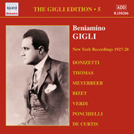 Gigli Edition vol.5 - New York Recordings (1927-1928) | Naxos - Historical 8110266