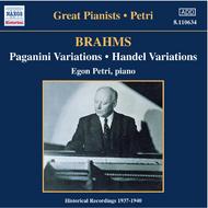 Brahms - Paganini variations | Naxos - Historical 8110634
