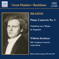 Brahms - Piano Concerto No.1 | Naxos - Historical 8110699