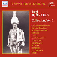 Bjorling - Collection Vol.1 - Complete Opera & Operetta Recordings In Swedish | Naxos - Historical 8110722