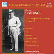Caruso - Complete Recordings Vol.12 | Naxos - Historical 8110753
