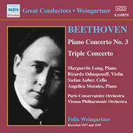 Beethoven - Piano Concerto no.3, Triple Concerto | Naxos - Historical 8110878
