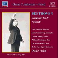 Beethoven - Symphony no.9 | Naxos - Historical 8110929