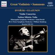 Dvorak/Glazunov - Violin Concertos, Mozart - Adagio & Rondo | Naxos - Historical 8110975