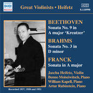 Heifetz - Beethoven/Brahms/Franck violin sonatas