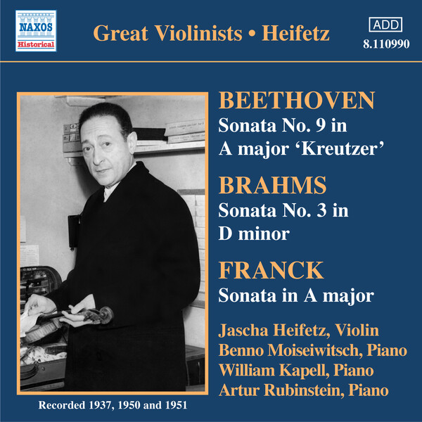 Heifetz - Beethoven/Brahms/Franck violin sonatas