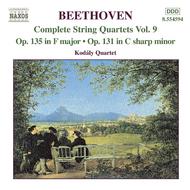 Beethoven - String Quartets Vol 9
