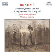 Brahms - Clarinet Quintet & String Quartet | Naxos 8554601
